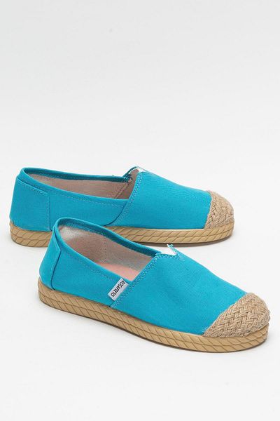 Liger Women's Linen Ballerina Shoes Blue