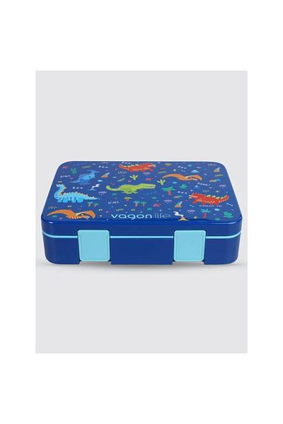 Uzspace Vgn-091 4 Compartment Food Container - Lunch Box 1300 ml Blue