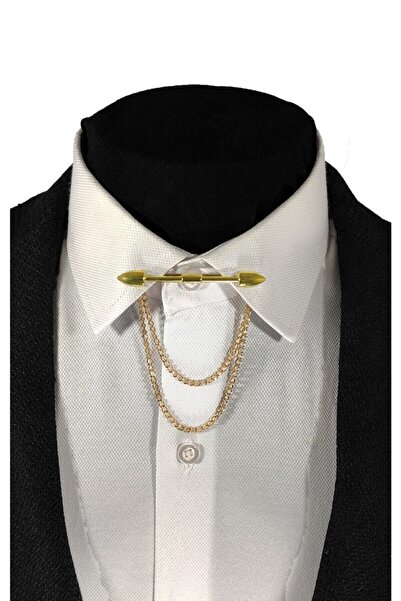 BLC Basic Line Co. Golden Clip Her Gömleğe Uyumlu Klipsli Altın Yaka İğnesi