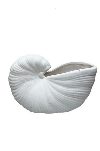 BAYRAMPASAHOBİM Raw Ceramic Seashell Vase