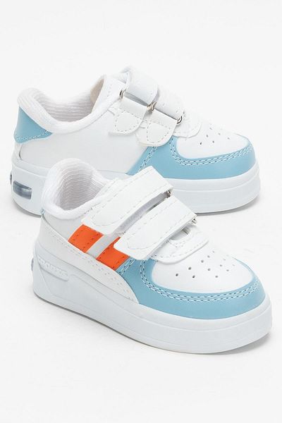 Liger Lighted Unisex Comfortable Lightweight Children's Sports Shoes Turquoise - Orange