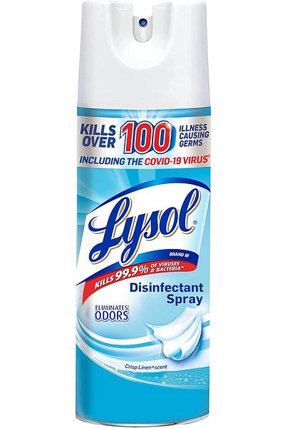 Lysol Crisp Linen Scent Disinfectant Spray (354ml)