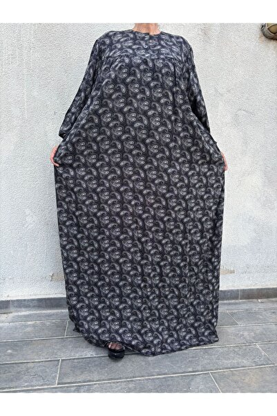 hoaryage Robadan Long Sleeve 100% Viscose Push Flower Mother Dress, Prayer Dress