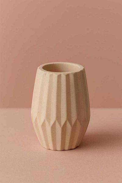 MYSTİC CANDLE Decorative Table Top Accessory Handmade Geometric Ceramic Vase Colorful Modern Home Decor Gift Vase