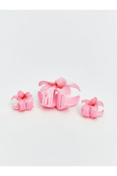 LC Waikiki Mixed Flower Figured Women's Peg Buckle Set of 3 (S5)