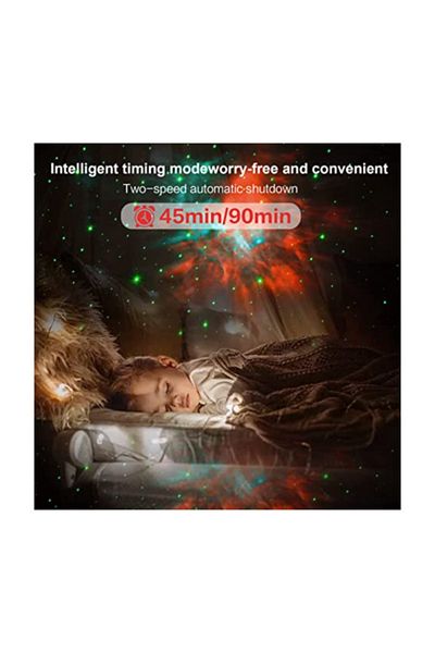 MACON Astronaut Galaxy Star Projector LED Night Lamp With Speaker And Timer