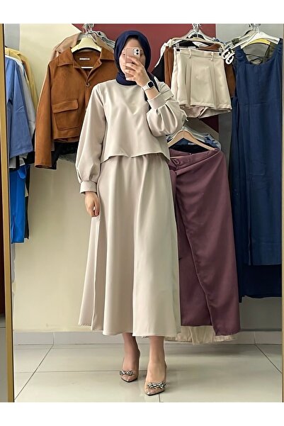 Avakado Σετ δύο τεμαχίων με μανίκια μπαλόνι, κάτω και επάνω μέρος