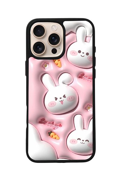 Aksel Kılıf Apple iPhone 16 Pro Compatible Printed, Matte Black, Soft Silicone, Protective, Shock Absorbing Cover, Case