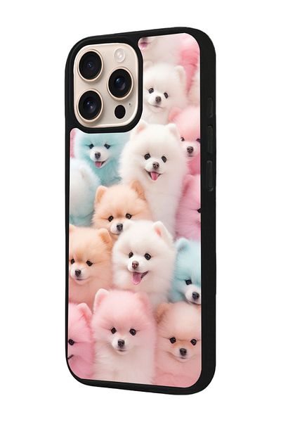 Aksel Kılıf Apple iPhone 16 Pro Compatible Printed, Matte Black, Soft Silicone, Protective, Shock Absorbing Cover, Case
