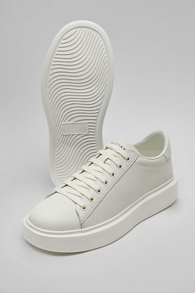 Lufian Ανδρικά παπούτσια Sneaker Μαύρα Λευκά casual Tommy Gage λευκά