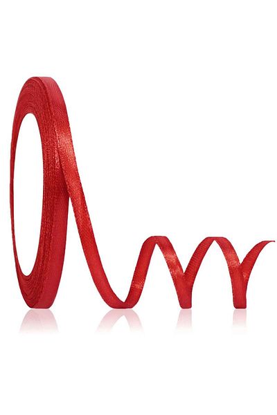 Generic Satin Ribbon Reel For Gift Wrapping Party Decoration Red