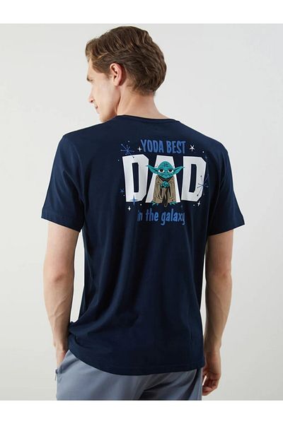 LC Waikiki Σετ ανδρικών πιτζάμες Navy Blue Standard Fit