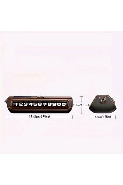 KumaşEvi Vehicle Parking Number and Emergency Window Breaker |   Hideable Phone Number Indicator