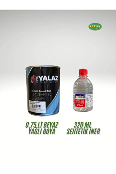 ÇİTAŞ 1 KG BEYAZ SENTETİK YAĞLI BOYA AHŞAP BOYASI - 320 ML SENTETİK TİNER