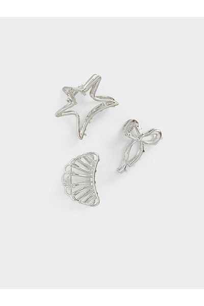 LC Waikiki Patterned Girl's Hair Clip Set of 3 (S5)