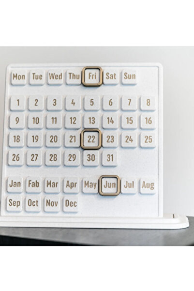 3DAKSESUAR Modern Çift Renk Masa Üstü Takvim