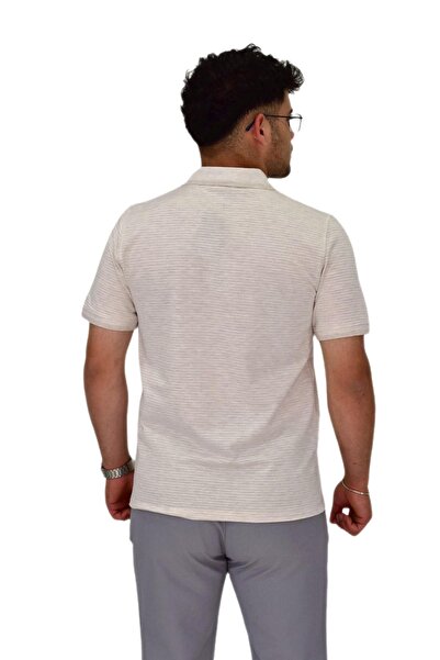 DYNAMO Ανδρικό μπλουζάκι με γιακά πόλο με κουμπί t-224 BGL-ST04590