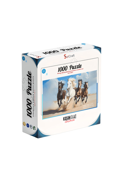 Soi Craft 1000 Parça Puzzle Koşan Atlar Özgürlük