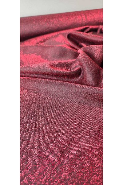 River Fabrics Glitter Knitted Twinkle Fabric Red