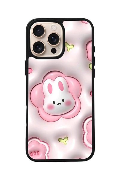 Aksel Kılıf Apple iPhone 16 Pro Compatible Printed, Matte Black, Soft Silicone, Protective, Shock Absorbing Cover, Case