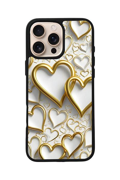 Aksel Kılıf Apple iPhone 16 Pro Compatible Printed, Matte Black, Soft Silicone, Protective, Shock Absorbing Cover, Case