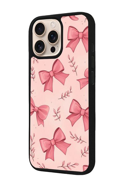 Aksel Kılıf Apple iPhone 16 Pro Compatible Printed, Matte Black, Soft Silicone, Protective, Shock Absorbing Cover, Case