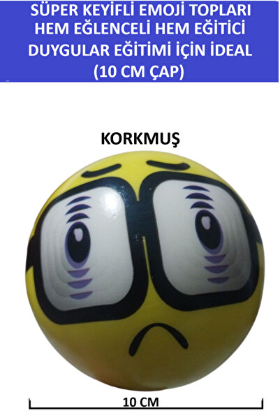 ZETCONCEPT SÜPER KEYİFLİ EMOJİ TOPLARI - HEM EĞLENCELİ HEM EĞİTİCİ - 10 CM ÇAPINDA DUYGULAR EĞİTİMİ İÇİN İDEAL
