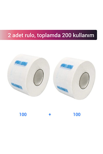 irtihal 2 adet rulo toplamda 200 adet kuaför tıraş boyun bandı
