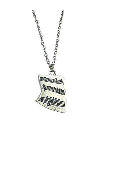 Herşey Nota Note and Melody Necklace – 60 cm Chain – Unisex Music Themed Jewelry