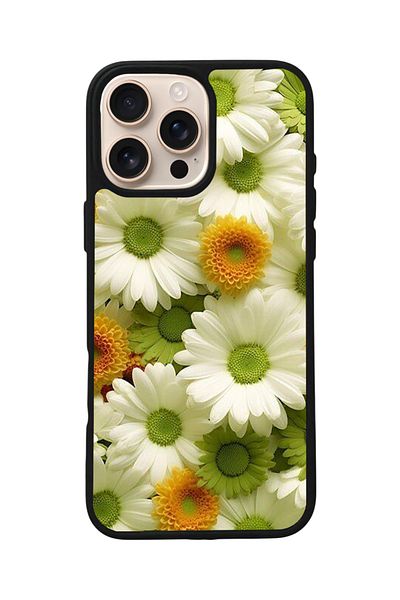 Aksel Kılıf Apple iPhone 16 Pro Compatible Printed, Matte Black, Soft Silicone, Protective, Shock Absorbing Cover, Case
