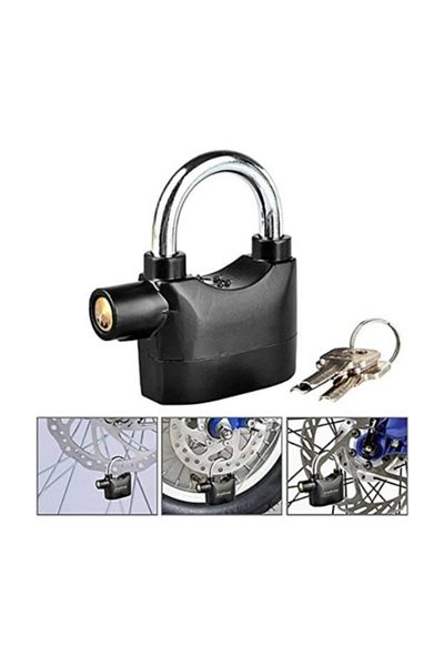 MACON Anti-Theft Siren Alarm Lock (Black)