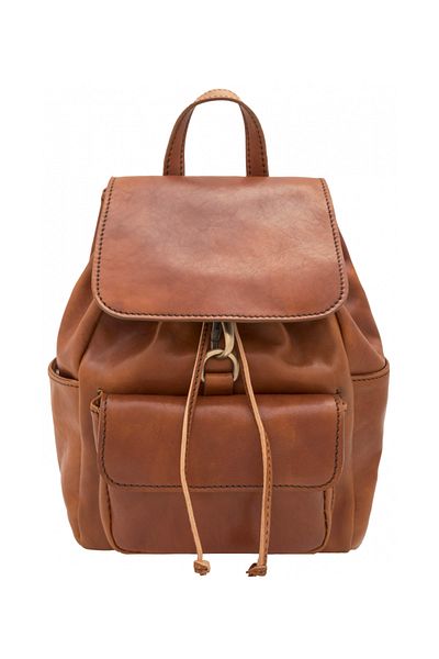 UTIL LAND FASHION Women's backpack made of natural vachetta leather, R123
