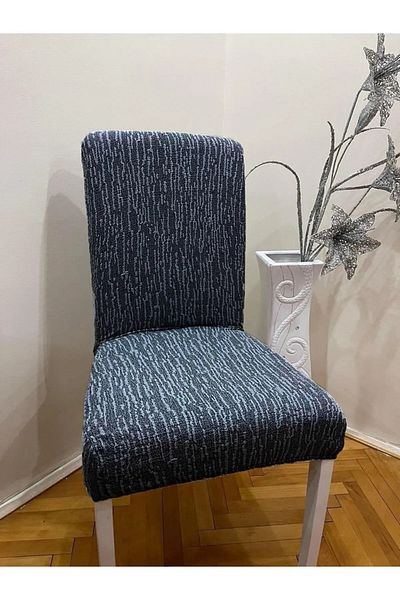 Avral Home Κάλυμμα καρέκλας Jacquarli 6τμχ Μοτίβο ράβδου Υψηλής ελαστικότητας Κάλυμμα καρέκλας