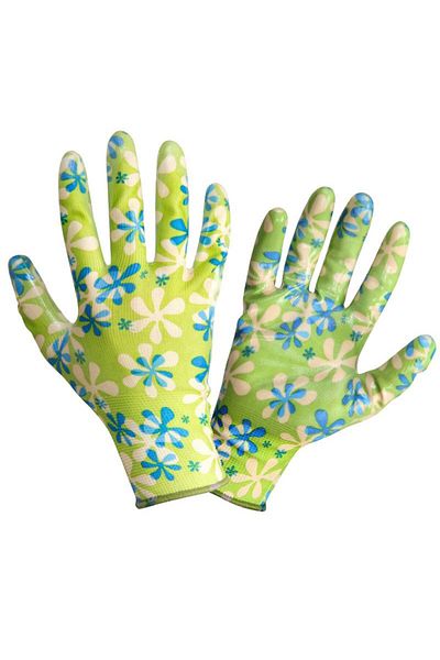 Lahti Pro Nitrile Glove With Polyester Backing - 9