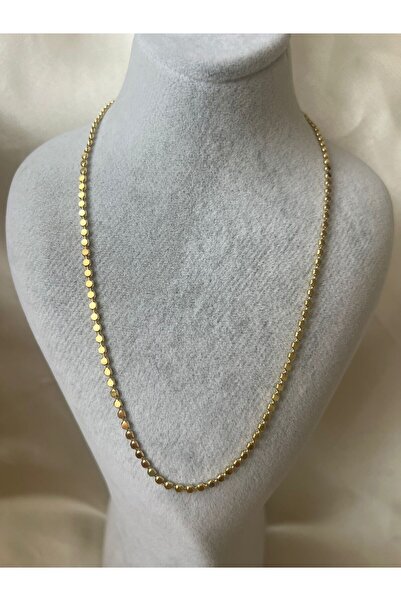 xUPING Vıp 14 K Altın Renk Ezme Arpa Kolye Ezme Zincir Kolye Boyu 45 Cm