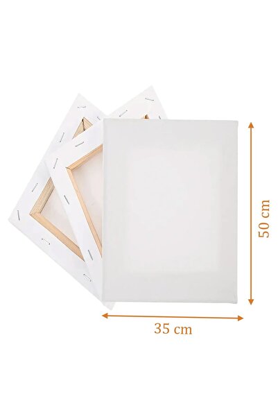 BENUSEN 35x50 cm 3 Adet Dikdörtgen Boş Tuval Tablo