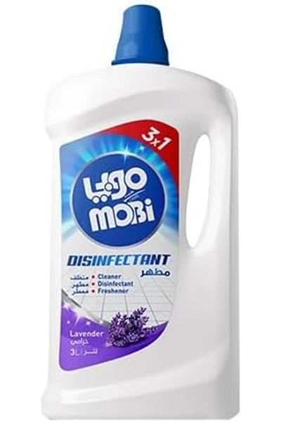 MOBI Lavender Scent Disinfectant Cleaner, 3 Liters, Single Pack