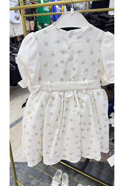 VOSVOSBABYSTORE ΦΟΡΕΜΑ ΒΡΕΦΙΚΟ ΚΡΕΜ ΠΡΑΣΙΝΟ ΛΟΥΛΟΥΔΙ ΜΟΝΤΕΛΟ