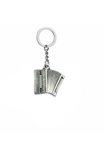 Herşey Nota Accordion Musical Instrument Keychain – Unisex Music Themed Accessory