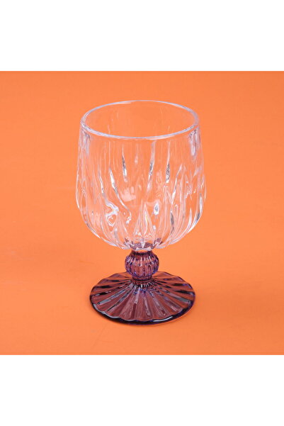 ASPARTAM Kitchen Footed Borosilicate Glass Cup - Blue / Transparent - 210 ml