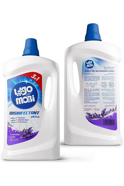 MOBI Lavender Scent Disinfectant Cleaner, 3 Liters, Single Pack