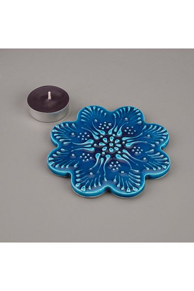 MATMEL Tile Coaster - Turquoise - 11 cm