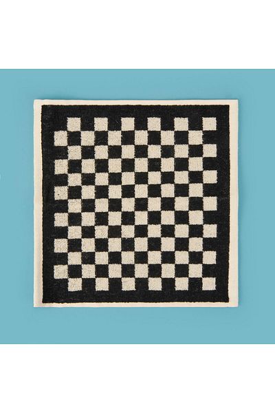 ASPARTAM Soft Elena 2-Piece Towel Set - Ecru / Black - 30X30 cm