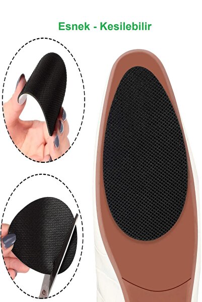 Luxmon Topuklu Ayakkabı Altı Kaydırmaz Kauçuk Tabanlık Kendinden Yapışkanlı 2...