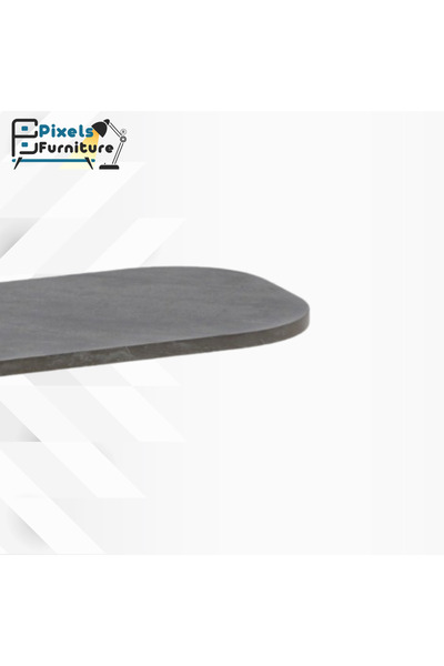 PixelsFurniture Set of 4 Pixel Furniture C-Shaped Side Table for Sofa and Bed, Table with Solid Metal Bases