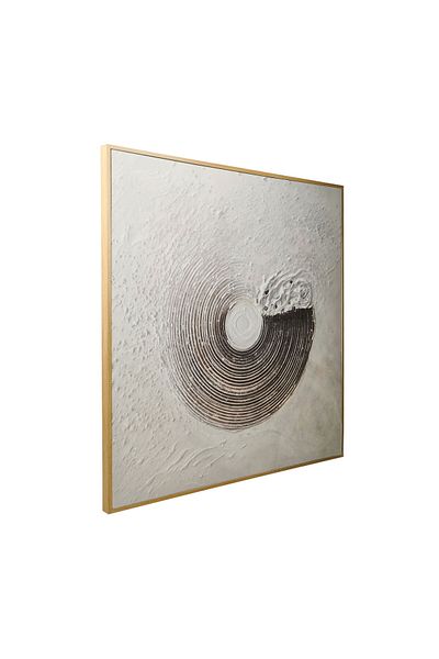 MATMEL Tablou Deco Zoe - Ecru - 100x100 cm