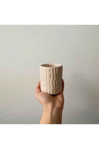 FSclayArt Textured Ceramic Handmade Cup