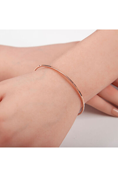 shop 925 Ayar Gümüş Rose Ajda Kadın Bilezik