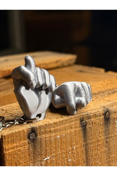 Chamelon Studio Nah Keychain |   Nah Shaped Keychain Set of 2