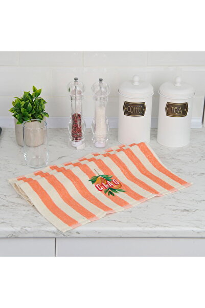 KUT FLY Πετσέτα κουζίνας Soft Oren - Εκρού / Πορτοκαλί - 40x66 cm